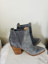 MARC FISHER ALVA POINTY TOE BOOTIE, DARK GREY SUEDE, Size 8.5, NWT - £73.41 GBP