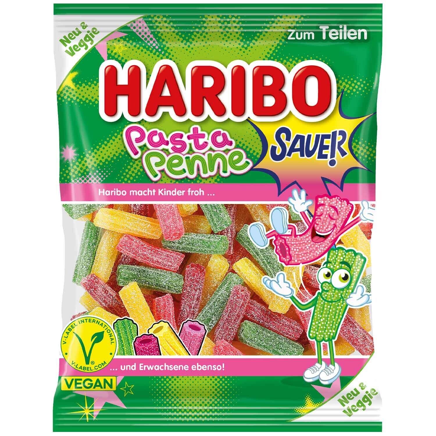 Haribo PASTA PENNE  fruit gummies -160g-VEGAN-Made in Germany-FREE SHIP - $8.37