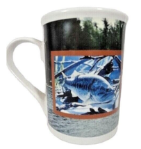 Largemouth Bass Fish Coffee Mug Cup River Scene Ceramic 4-inch 6-oz Gift... - $265.30 MXN