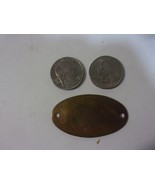 2 Brass Oval engraving Plates, blank, new,  2-1/16&quot; x 1-5/16&quot;  engraving... - $13.12 CAD