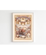 Odd Fellows Vintage Art and Symbols, Occult Brotherhood, Secret Society Wall Art - $17.99