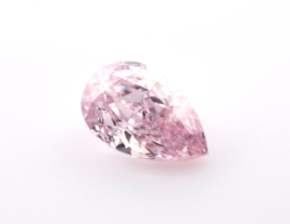 Pink Diamond 0.63ct Natural Loose Fancy Purple Pink Color Diamond GIA Pear - £7,892.92 GBP