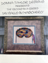 Donna Taylor Designs Needlepoint Pattern Mask Un Ballo in Maschero 2nd i... - $19.26
