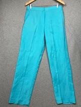 Ruby Rd Trouser Linen Straight Leg Pants Womens 8 Coastal Work Office Ca... - $32.88