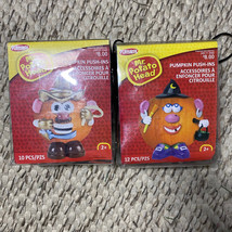 Mr. Potato Head Halloween Pumpkin Decorative Push Ins - Witch And Cowboy Lot New - £31.96 GBP