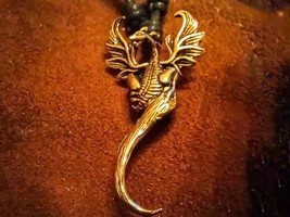 Phoenix Bronze Amulet – Rebirth &amp; Transformation Symbol, 5 cm - $19.99