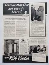 1939 RCA Victor Vintage Print Ad Lessons That Live Are Easy To Learn - £12.17 GBP