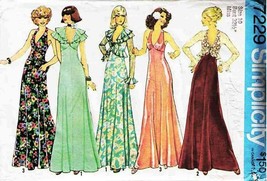Vintage 1975 Misses' Halter Dress Pattern 7229-s Size 10 Uncut - £15.96 GBP