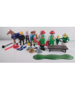 Playmobil Figures, Accessories Lot: Gardener, Pilot, King, Surfer, Horse - $9.75