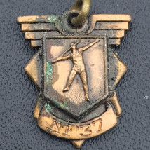 Javelin Throw 1937 Award School Vintage Medal Pendant By Jostens - $12.95