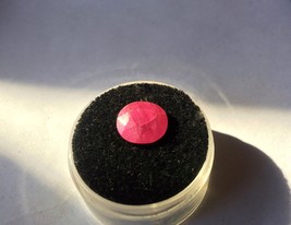 Faceted Pink Ruby 2.7 Cts - 9mm X 12mm - Oval Cut - Semi Translucent -Neon Pink - £38.00 GBP