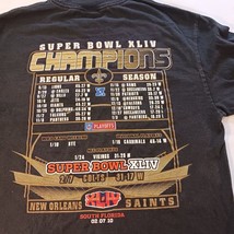 Team Apparel NFL Super Bowl XLIV Champion New Orleans Saints Shirt Size Medium image 8