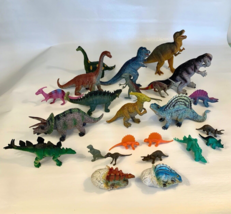 Vintage Dinosaur Toy Figures Lot of 24 High Quality Various Brands VG Condition - £21.87 GBP