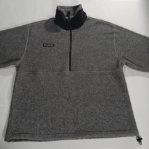 Vintage Columbia Fleece Men's M Gray Pullover 1/4 Zip Made In USA 90s Ski Snow  image 11