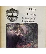 Maine 1999 Hunting &amp; Trapping Regulations Vintage 1st Printing Booklet #... - $364.86 MXN