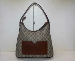 GUCCI 414930 Brown/Beige GG Supreme Coated Canvas Hobo Bag - £629.69 GBP