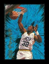 Vintage 1993-94 Fleer Ultra Power Glitter Basketball Card #5 Karl Malone Jazz - £7.80 GBP