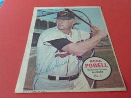 1967 Boog Powell # 1 First Set Card Topps Pin Up Vg !! - £35.23 GBP