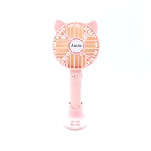 AaoJin Electric fans Mini Portable Handheld Fan for Travelling Office Home, Pink - £12.82 GBP