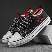 Vulcanized Shoes Sneakers for Women Lace-up Casual Canvas Shoes Size 35-44 Breat - £37.59 GBP