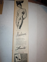 Vintage Luxite Slenderwear Girdle Print Magazine Advertisement 1946 - $5.99