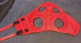 Standardbred Horse RACING Hood-Blinkers Red Mesh Open/french Cup new ela... - $23.66