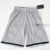 NWT Nike AQ5600-007 Men Dri-Fit Classic Mesh Gym Basketball Shorts Silver Grey S - £23.99 GBP