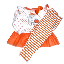 Baby Girl 18 month Halloween Shirt and Pants Baby Essentials Orange - $4.94