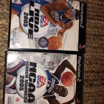 Lot of 2 NBA/NCAA Live 05 (Sony PlayStation 2, 2004) Complete with Manual - £7.56 GBP