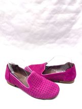 MIZ MOOZ PAOLA PERFORATED SUEDE LEATHER SLIP ONS MAGENTA 37EU / 7US NEW ... - $43.56