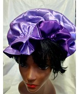 XL Purple &amp; Lilac Reversible Solid Color Satin Bonnet Hat - $17.83 CAD