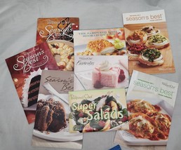 Pampered Chef Season’s Best Recipe 5 Booklets &amp; 3 Recipe Card Packets Desserts - £11.63 GBP