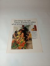 1968 14X10 Seagram&#39;s 7 Crown They&#39;re All Going To Notice The Whiskey Print Ad 5A - £11.13 GBP