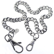 Stainless Steel Pocket Watch Chain Albert Chain Swivel Albert Clasp FCS88 - £17.20 GBP