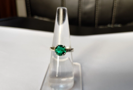Natürlich 5 Karat Smaragd Edelstein 925 Sterlingsilber Ring für Frau - £81.54 GBP