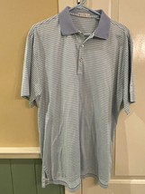 Peter Millar - Men&#39;s  Striped  Short Sleeve Polo Shirt - Size M - £22.15 GBP