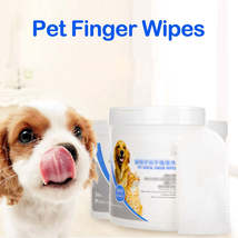 Pet Dental Cleaning Finger Wipes - £23.59 GBP