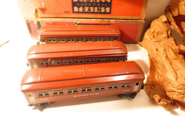 Lionel PRE-WAR Tinplate 2642/42/43 Brown Passenger Car SET- Bxd. - W21 - $151.05