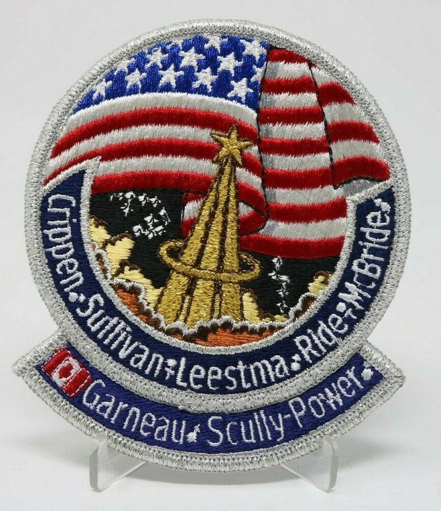 NASA Patch Crippen Sullivan Leestma Ride McBride Garneau Scully Power Clean - $9.87