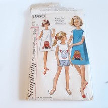 Simplicity 5950 Girl Dress Or Jumper Top Size 10 Pattern Cut - $13.86