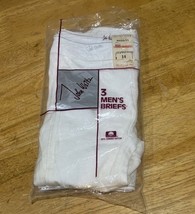 2 Pairs Of Vintage John Weitz White Briefs Size 34 Underwear New In Package - $553.42 MXN