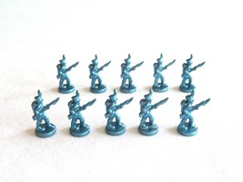 10x Risk 40th Anniversary Edition Board Game Metal Soldier Infantry Blue Army - £12.90 GBP