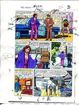 Avengers #222 1982 Hand Painted  Colorguide Page 3-She-Hulk-VG - £39.43 GBP