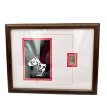 Framed Stamp Shakespeare Comedy Drama Masks 13 x 10 Matted Wood Frame - £14.01 GBP
