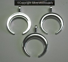 33mm NAJA Pendants Native American Style Silver Plated 3 Pendants FPS141 - £3.06 GBP