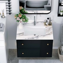 Carrara White Marble Vanity Top: 31&quot; w/ Sink - $294.99