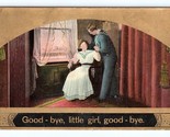 Good Bye Petit Fille, WWI Marin Theochrom Romance 1909 DB Carte Postale N2 - $5.08