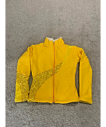 Yellow Figure Skating Jacket, Warm Up, Fleece Lining, Polyester - $330.78 MXN