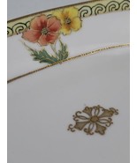 Hand Painted Nippon Moriage Detail Flowers Gold Trim Serving Dish Wreath... - £37.49 GBP