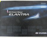 2012 Hyundai Elantra Owners Manual [Paperback] Hyundai - $21.56